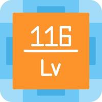 Livermorium Flat Icon vector