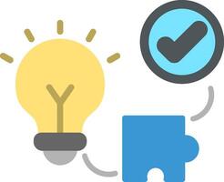 Problem Solving Flat Icon vector