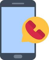 phone call Flat Icon vector