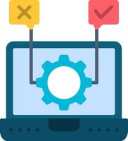 Software Testing Flat Icon vector