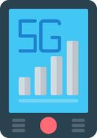 Mobile Data Flat Icon vector