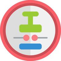 Push Button Flat Icon vector