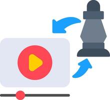 Tutorials Flat Icon vector