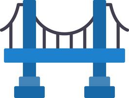 Bridge Flat Icon vector