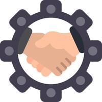 CRM Flat Icon vector