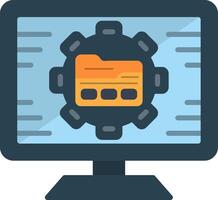 Digital Right Management Flat Icon vector