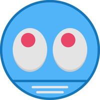 Googly Eyes Flat Icon vector