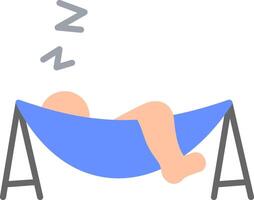 Hammock Flat Icon vector