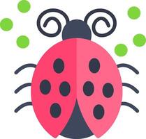 Ladybug Flat Icon vector