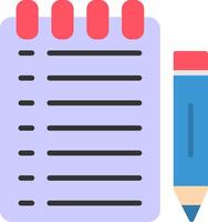 Notes Flat Icon vector