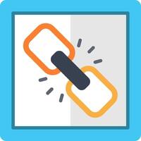 Link Flat Icon vector