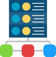 Server Flat Icon vector
