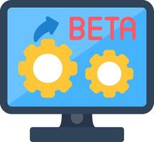 Beta Flat Icon vector