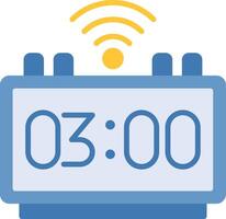 Digital Clock Flat Icon vector