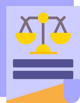 icono plano del documento vector