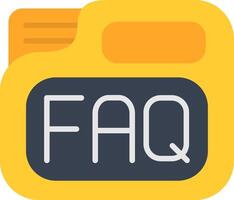 Faq Flat Icon vector