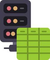 Database Flat Icon vector