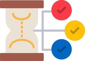 Hourglass Flat Icon vector