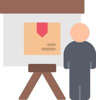 Presentation Flat Icon vector
