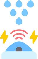 Rain Sensor Flat Icon vector
