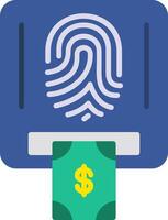Cash Machine Flat Icon vector