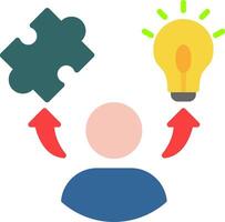 Soft Skills Flat Icon vector