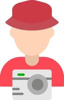 Tourist Flat Icon vector
