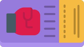 Ticket Flat Icon vector