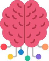 Artificial Intelligence Flat Icon vector