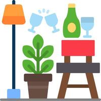 Bar Stool Flat Icon vector