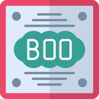 Boo Flat Icon vector