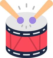 Drum Flat Icon vector