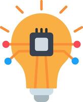 Machine Learning Flat Icon vector