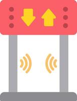 Security Gate Flat Icon vector