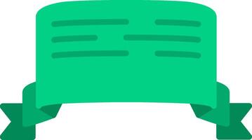 Ribbon Folds Flat Icon vector