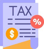 Taxation Flat Icon vector