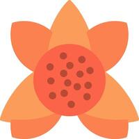 Tiger Lily Flat Icon vector