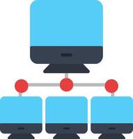 Computer Networks Flat Icon vector