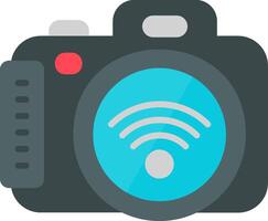 Digital Camera Flat Icon vector