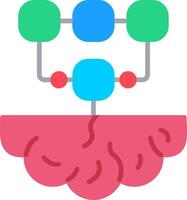 Data Modeling Flat Icon vector