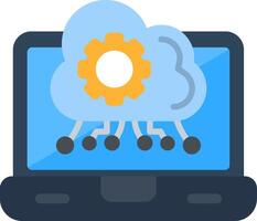 Edge Computing Flat Icon vector
