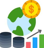 Economic Flat Icon vector
