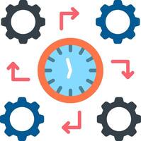 Process Flat Icon vector