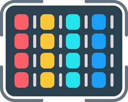Code Flat Icon vector