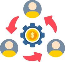 Collaboration Flat Icon vector