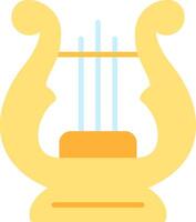 Lyre Flat Icon vector