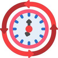 Iteration Flat Icon vector