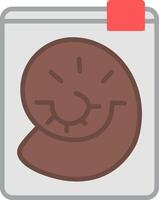 Fossil Flat Icon vector