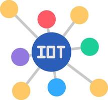 Iot Flat Icon vector