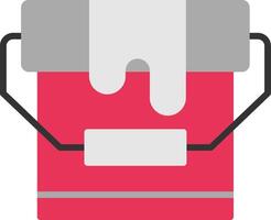 Paint Bucket Flat Icon vector
